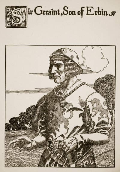 Sir Geraint, Son of Erbin, illustration from 